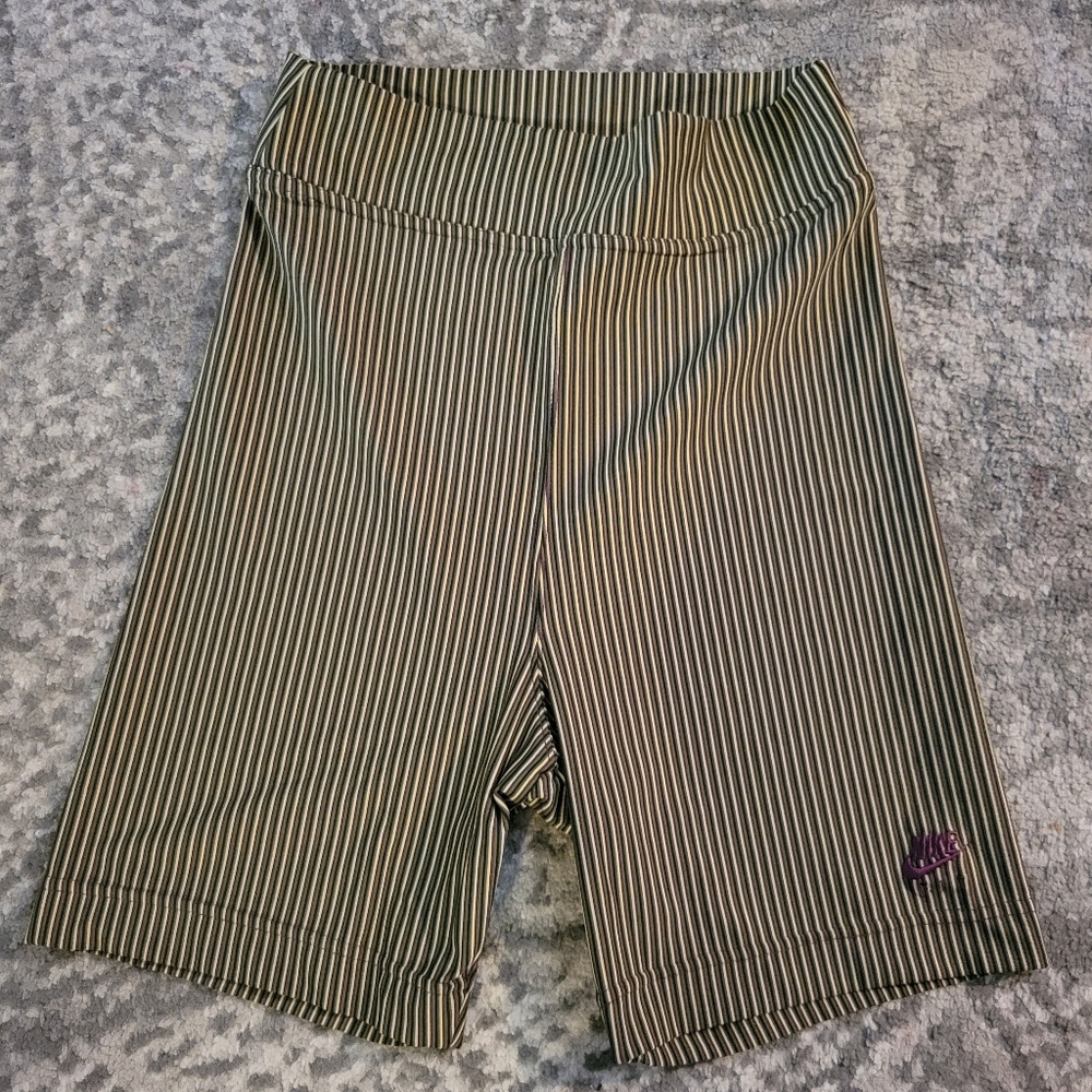 90's Nike Striped Biker Shorts Size Small